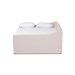 Baxton Studio Lennon Modern and Contemporary Pink Velvet Fabric Upholstered Full Size Daybed with Trundle - BSOCF9172-Pink Velvet Velvet-Daybed-F/T