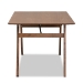 Baxton Studio Saxton Mid-Century Modern Transitional Walnut Brown Finished Wood Dining Table - BSORDT347-Walnut-DT