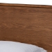 Baxton Studio Gisa Mid-Century Modern Transitional Walnut Brown Finished Wood Twin Size Platform Bed - BSOGisa-Ash Walnut-Twin