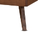 Baxton Studio Leola Mid-Century Modern Transitional Walnut Brown Finished Wood Twin Size Platform Bed - BSOLeola-Ash Walnut-Twin