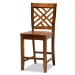 Baxton Studio Caron Modern and Contemporary Walnut Brown Finished Wood 5-Piece Pub Set - BSORH317P-Walnut-5PC Pub Set