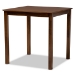 Baxton Studio Caron Modern and Contemporary Walnut Brown Finished Wood 5-Piece Pub Set - BSORH317P-Walnut-5PC Pub Set