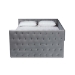 Baxton Studio Larkin Modern and Contemporary Grey Velvet Fabric Upholstered Queen Size Daybed with Trundle - BSOCF9227-Silver Grey Velvet-Daybed-Q/T