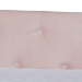 Baxton Studio Larkin Modern and Contemporary Pink Velvet Fabric Upholstered Full Size Daybed with Trundle - BSOCF9227-Pink Velvet Velvet-Daybed-F/T
