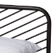 Baxton Studio Dora Modern and Contemporary Industrial Black Bronze Metal Queen Size Platform Bed - BSOTS-Dora-Black-Queen