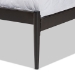 Baxton Studio Dora Modern and Contemporary Industrial Black Bronze Metal Queen Size Platform Bed - BSOTS-Dora-Black-Queen