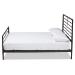Baxton Studio Alva Modern and Contemporary Industrial Black Finished Metal Full Size Platform Bed - BSOTS-Alva-Black-Full