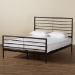Baxton Studio Alva Modern and Contemporary Industrial Black Finished Metal Full Size Platform Bed - BSOTS-Alva-Black-Full