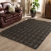 Baxton Studio Burma Modern and Contemporary Dark Grey Hand-Knotted Hemp Area Rug - BSOBurma-Slate-Rug