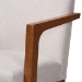 Baxton Studio Glenda Mid-Century Modern Greyish Beige Fabric Upholstered and Walnut Brown Finished Wood 5-Piece Dining Set - BSOBBT5267-Greyish Beige/Walnut-5PC Dining Set