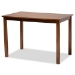 Baxton Studio Cherese Modern and Contemporary Grey Fabric Upholstered and Walnut Brown Finished 5-Piece Wood Dining Set - BSORH334C-Grey/Walnut-5PC Dining Set