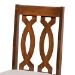 Baxton Studio Cherese Modern and Contemporary Grey Fabric Upholstered and Walnut Brown Finished 5-Piece Wood Dining Set - BSORH334C-Grey/Walnut-5PC Dining Set