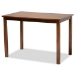 Baxton Studio Lanier Modern and Contemporary Grey Fabric Upholstered and Walnut Brown Finished Wood 5-Piece Dining Set - BSORH318C-Grey/Walnut-5PC Dining Set