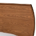 Baxton Studio Yori Mid-Century Modern Walnut Brown Finished Wood Twin Size Platform Bed - BSOYori-Ash Walnut-Twin