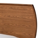 Baxton Studio Yori Mid-Century Modern Walnut Brown Finished Wood Twin Size Platform Bed - BSOYori-Ash Walnut-Twin