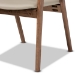 Baxton Studio Harland Mid-Century Modern Grey Faux Leather Upholstered and Walnut Brown Finished Wood 2-Piece Dining Chair Set - BSORDC809B-AC-Steel/Walnut-DC