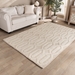 Baxton Studio Murray Modern and Contemporary Ivory Handwoven Wool Area Rug - BSOMurray-Ivory-Rug