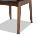 Baxton Studio Afton Mid-Century Modern Black Faux Leather Upholstered and Walnut Brown Finished Wood 2-Piece Dining Chair Set - BSORDC827-Black/Walnut-DC