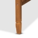 Baxton Studio Toveli Vintage French Inspired Ash Walnut Finished Wood and Synthetic Rattan Full Size Daybed - BSOMG0015-Ash Walnut Rattan-Daybed-Full