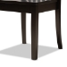 Baxton Studio Zora Modern and Contemporary Dark Brown Finished Wood 5-Piece Dining Set - BSOZora-Dark Brown-5PC Dining Set