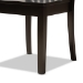 Baxton Studio Zora Modern and Contemporary Dark Brown Finished Wood 7-Piece Dining Set - BSOZora-Dark Brown-7PC Dining Set