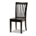 Baxton Studio Zala Modern and Contemporary Dark Brown Finished Wood 5-Piece Dining Set - BSOZala-Dark Brown-5PC Dining Set