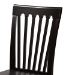 Baxton Studio Zala Modern and Contemporary Dark Brown Finished Wood 5-Piece Dining Set - BSOZala-Dark Brown-5PC Dining Set
