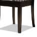 Baxton Studio Zala Modern and Contemporary Dark Brown Finished Wood 5-Piece Dining Set - BSOZala-Dark Brown-5PC Dining Set