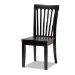 Baxton Studio Sasa Modern and Contemporary Dark Brown Finished Wood 5-Piece Dining Set - BSOSasa-Dark Brown-5PC Dining Set