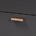 Baxton Studio Kelson Modern and Contemporary Dark Grey and Gold Finished Wood 6-Drawer Dresser - BSOLV19COD19231-Dark Grey-6DW-Dresser