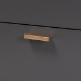 Baxton Studio Kelson Modern and Contemporary Dark Grey and Gold Finished Wood 2-Door Sideboard Buffet - BSOLV19BFT1917-Dark Grey-Buffet
