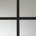 Baxton Studio Barrington Modern and Contemporary Black Finished Metal Accent Wall Mirror - BSORXW-10391-Black