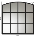 Baxton Studio Barrington Modern and Contemporary Black Finished Metal Accent Wall Mirror - BSORXW-10391-Black