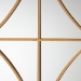 Baxton Studio Celerina Modern and Contemporary Gold Finished Metal Accent Wall Mirror - BSORXW-10393-Gold