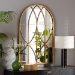 Baxton Studio Celerina Modern and Contemporary Gold Finished Metal Accent Wall Mirror - BSORXW-10393-Gold