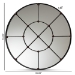 Baxton Studio Ohara Modern and Contemporary Black Finished Metal Accent Wall Mirror - BSORXW-10394-Black