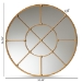 Baxton Studio Ohara Modern and Contemporary Gold Finished Metal Accent Wall Mirror - BSORXW-10394-Gold