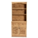 Baxton Studio Agni Modern and Contemporary Oak Brown Finished Wood Buffet and Hutch Kitchen Cabinet - BSODR 883701-Wotan Oak