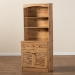 Baxton Studio Agni Modern and Contemporary Oak Brown Finished Wood Buffet and Hutch Kitchen Cabinet - BSODR 883701-Wotan Oak