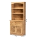 Baxton Studio Agni Modern and Contemporary Oak Brown Finished Wood Buffet and Hutch Kitchen Cabinet - BSODR 883701-Wotan Oak