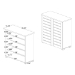 Baxton Studio Adalwin Modern and Contemporary Oak Brown Finished Wood 2-Door Shoe Storage Cabinet - BSOSC863522-Wotan Oak