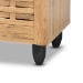 Baxton Studio Winda Modern and Contemporary Oak Brown Finished Wood 2-Door Shoe Cabinet - BSOSC864572 B-Wotan Oak