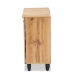 Baxton Studio Gisela Modern and Contemporary Oak Brown Finished Wood 2-Door Shoe Storage Cabinet - BSOSC865512M-Wotan Oak