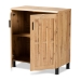 Baxton Studio Excel Modern and Contemporary Oak Brown Finished Wood 2-Door Storage Cabinet - BSOSR 890005-H-Wotan Oak