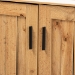 Baxton Studio Excel Modern and Contemporary Oak Brown Finished Wood 2-Door Storage Cabinet - BSOSR 890005-H-Wotan Oak