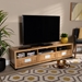 Baxton Studio Gerhardine Oak Brown Modern and Contemporary Finished Wood 3-Drawer TV Stand - BSOTV834127-Wotan Oak