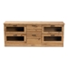 Baxton Studio Adelino Modern and Contemporary Oak Brown Finished Wood 2-Drawer TV Stand - BSOTV834133-H-Wotan Oak
