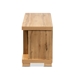 Baxton Studio Viveka Modern and Contemporary Oak Brown Finished Wood 2-Door TV Stand - BSOTV838074-H-Wotan Oak