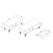 Baxton Studio Kelson Modern and Contemporary Dark Grey and Gold Finished Wood Coffee Table - BSOLV19CFT1914-Dark Grey-CT