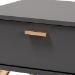Baxton Studio Kelson Modern and Contemporary Dark Grey and Gold Finished Wood Coffee Table - BSOLV19CFT1914-Dark Grey-CT